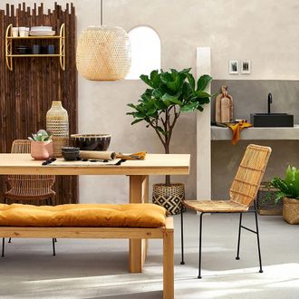 La Redoute Interieurs Hanglamp in bamboe Ø40 cm, Katia