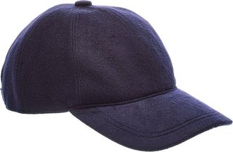 Amicale Cashmere Woven Cashmere Baseball Cap