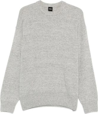 HUGO BOSS Round-neck Truien - Heren - Ronde hals truien - Grijs - XL - Truien & Vesten