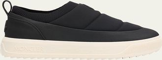 Moncler Mens Altive Quilted Nylon Slip-On Sneakers