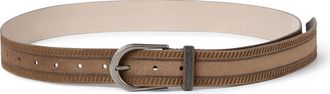 Brunello Cucinelli Suede belt in Light Brown at Nordstrom, Size Medium