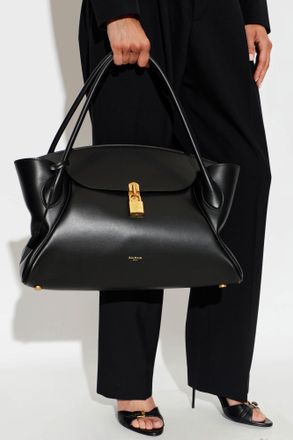 Balmain Pulse Medium Bag, Womens, Black