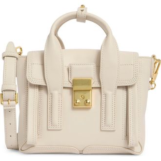 3.1 Phillip Lim Mini Pashli Leather Satchel in Cement at Nordstrom Rack