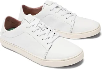 Olukai Womens Pehuea Li ili Sneaker In White/white