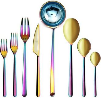 Mepra Linea Flatware Set - 43 Pieces in Rainbow at Nordstrom