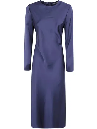 Emporio Armani Dress Long Sleeve Storm Blue