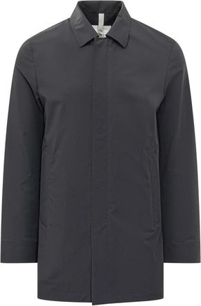 Duno Coat Collo Camicia - Heren - Mantel - Blauw - 2XL - Jassen
