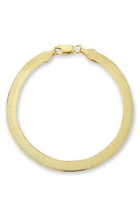 Glaze Jewelry Herringbone Chain Anklet in Gold at Nordstrom Rack, Size 8