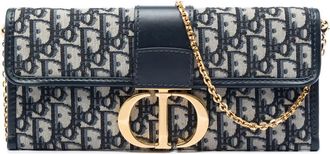 Dior Pre-owned Dior Oblique Canvas 30 Montaigne Clutch With Chain Ladies LE7QDD70K23F5EMN