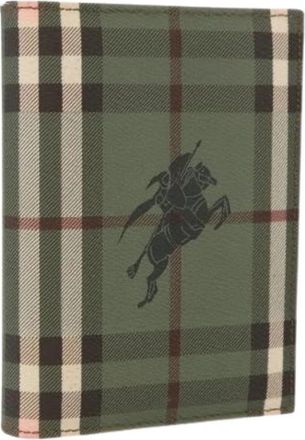 Burberry Pre-owned Day Planner Cover - Dames - Vintage Accessoires - Groen - ONE Size - Leer - Vintage