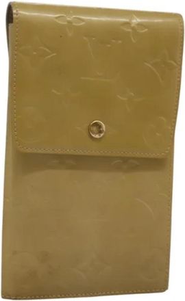 Louis Vuitton Tweedehands leren portemonnees - Dames - Vintage Accessoires - Beige - ONE Size - Leer - Vintage