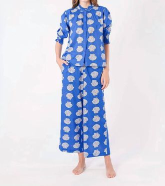 Nimo With Love Fennel Pants In Blue Shells