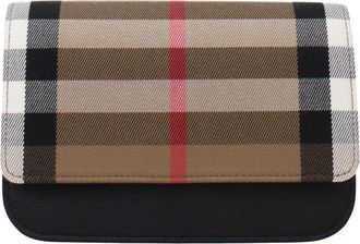 Burberry Beige Leren Clutch Tas