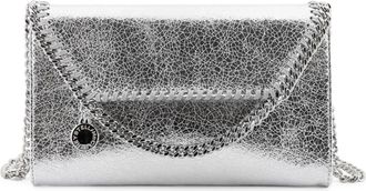Stella McCartney FALABELLA METALLIC FABRIC SHOULDER BAG - Stella Mccartney - Woman