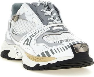 Versace Mens Multicolor Calfskin Chunky Sneakers