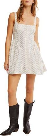 Free People Astrid Polka Dot Minidress in Ivory Combo at Nordstrom Rack, Size X-Large