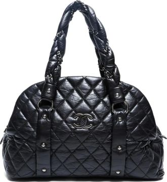 Chanel Borsa tote Lady Braid piccola trapuntata 2005-2006 - Nero