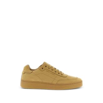 Saint Laurent Zapatillas de Cuero de Ca&ntilde;a Baja - Shoes - Hombre - Marr&oacute;n - 41 1/2 EU
