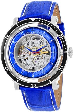 Christian Van Sant Mens Dome Silver Round 45mm