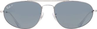 Ray-Ban Explorer IV Dark Blue Polarized Irregular Unisex Sunglasses RB3945 003/3R 60