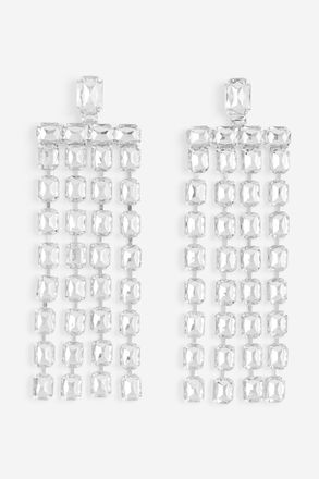 H&M Lange Strassohrringe - Silberfarben