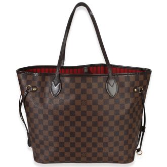 Louis Vuitton Coated Canvas Damier Ebene Neverfull MM