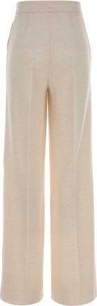 Max Mara Womens Ivory Wool Attinia Pant Avorio Exterior: Virgin Pantaloni Trousers