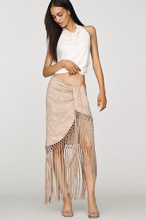 Ronny Kobo Frances Silk Blend Mini Skirt