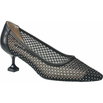 French Connection Elise Mesh and Stone Heel in Black at Nordstrom, Size 7