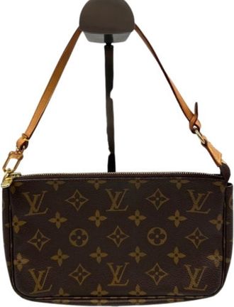Louis Vuitton Monogram Brown Pvc Pochette Pouch (Pre-Owned)
