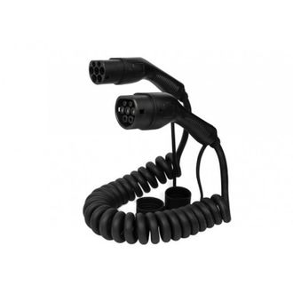 OEM Defenzo Spiro Ac11 Cable De Carga Para Coche El&eacute;ctrico Type 2 A Type 2 11 Kw 5 M Negro