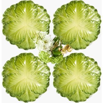 Mrs. Alice Serena Cabbage Starter Plates in Green at Nordstrom