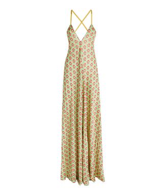 Etro Printed Woven Maxi Dress Size S