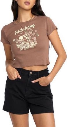 Billabong Tropic Happenings Cotton Graphic T-Shirt in Espresso Brown at Nordstrom Rack, Size Small