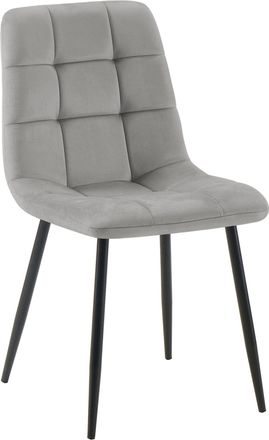 Clp Silla De Comedor Tilde Terciopelo Gris