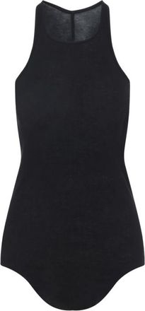Rick Owens Black Cotton Tank Top