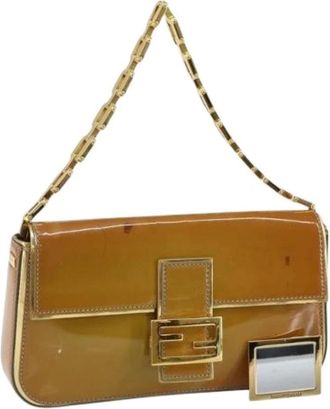 Fendi Pre-owned Shoulder Bags, female, Brown, Size: ONE SIZE Pre-owned Vintage Shoulder Bag