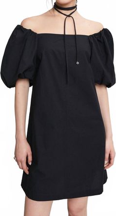 ottod'Ame Poplin Short Dress In Night