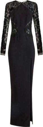 Elisabetta Franchi Kleedjes, Dames, Zwart, XL, Polyester, Red Carpet Dress