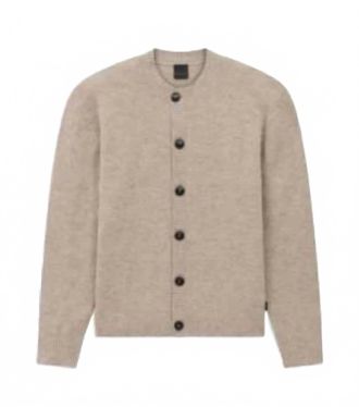 Bugatti Mens Crewneck Sweater In Beige
