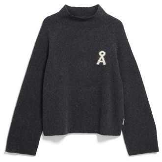Armedangels Iconic A Monalaa Boucl&eacute; Pullover f&uuml;r Damen | grau/schwarz