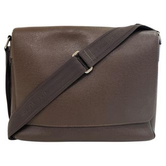 Louis Vuitton Gray Pvc Messenger Bag (Pre-Owned)