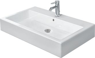 Duravit Duravit - Lavabo Vero 800mm, Pulido Con Rebosadero, Con Banco Para
