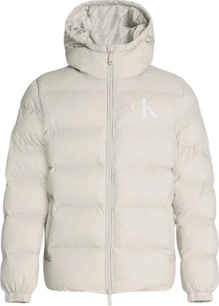 Calvin Klein Jeans Jassen, Heren, Beige, S, Hooded Jacket