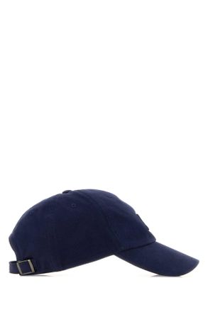 Jil Sander Mens Navy Blue Twill Baseball Cap 403 Exterior: Cotton Cappelli Hat
