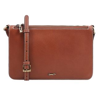 Paul Costelloe Womens Colmar Leather Cross Body Bag - Brown - One Size