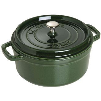 Staub La Cocotte 24cm Rund Basilikum-grn, Gusseisen