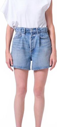 A Gold E Lyonne Jean Shorts In Blue