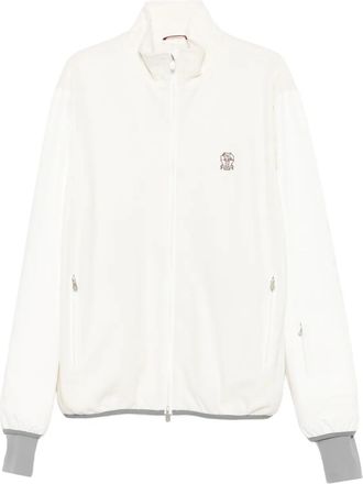 Brunello Cucinelli wool-blend jacket - White