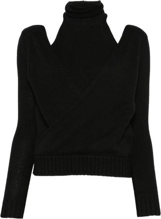 Gimaguas Cut-out Wrap-style Sweater